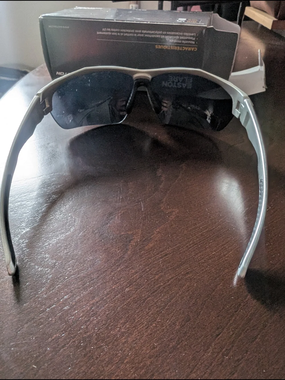 Easton Flare Sunglasses- Youth - Silver Frame with Dark Lenses